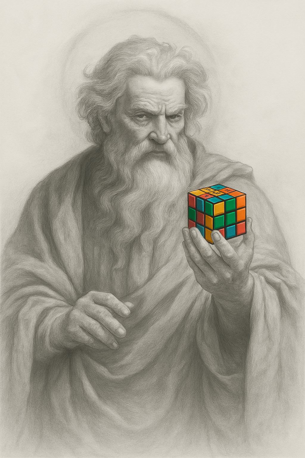 God mit Rubik's Cube